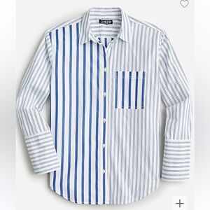 Garçon shirt in cocktail stripe cotton poplin NWOT | Size 8